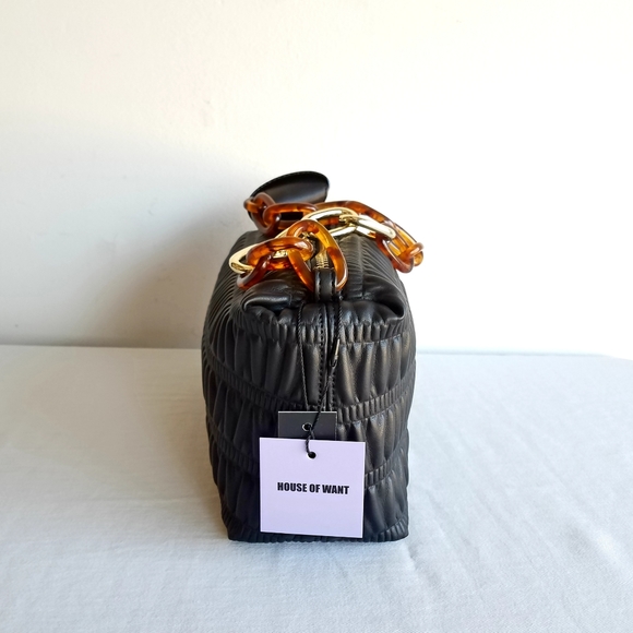 House of Want We Are Thoughtful Vegan Leather Shoulder Bag - Picture 6 of 10